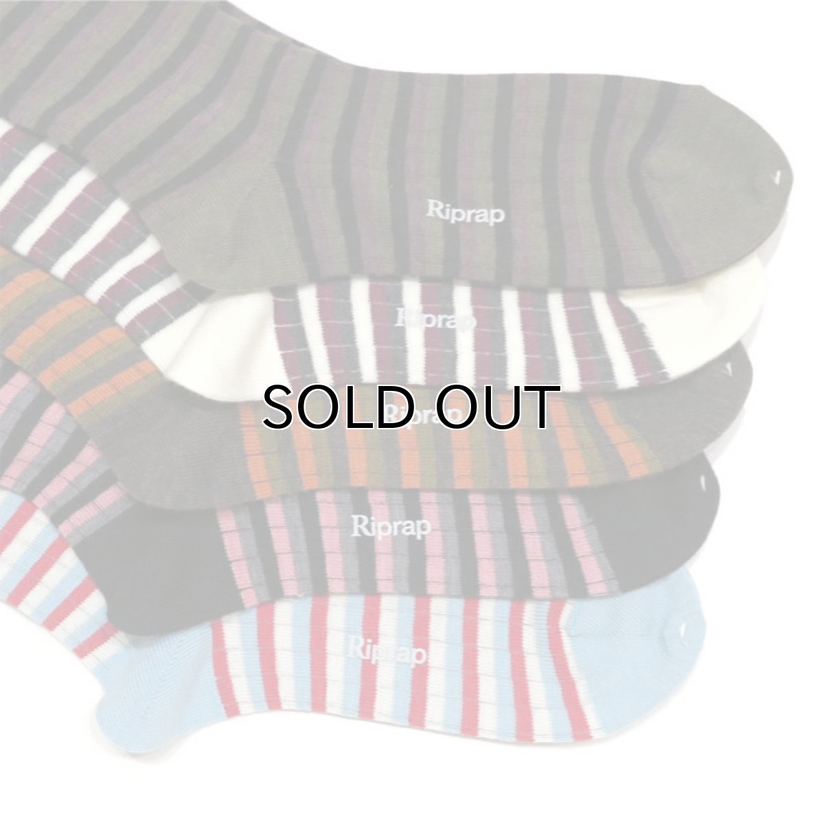 画像5: Riprap "Nz Merino Border Socks"　size MEN'S FREE (25~27cm) (5)