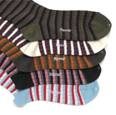 画像5: Riprap "Nz Merino Border Socks"　size MEN'S FREE (25~27cm) (5)