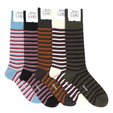 画像2: Riprap "Nz Merino Border Socks"　size MEN'S FREE (25~27cm) (2)