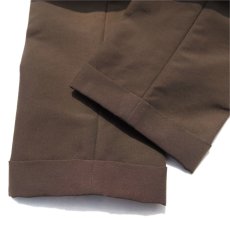 画像8: Riprap "C/N Double Cloth No Tuck Slacks"　color : WALNUT (8)