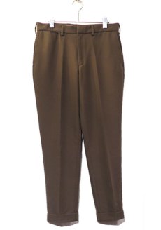 画像1: Riprap "C/N Double Cloth No Tuck Slacks"　color : WALNUT (1)