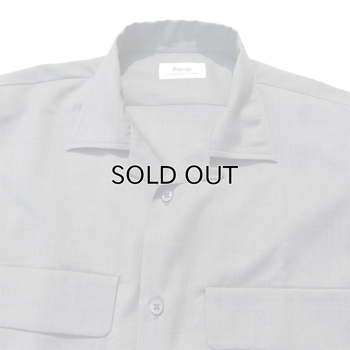 画像6: Riprap "W/S Tropical Semi Open Collar Shirts" color : MOONROCK (6)