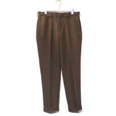 画像2: Riprap "C/N Double Cloth No Tuck Slacks"　color : WALNUT (2)