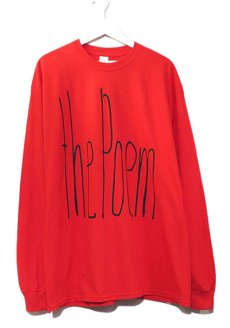 画像1: the poem clothing store "NEW LOGO L/S Tee"　RED　size L, XL, 2XL, 3XL (1)