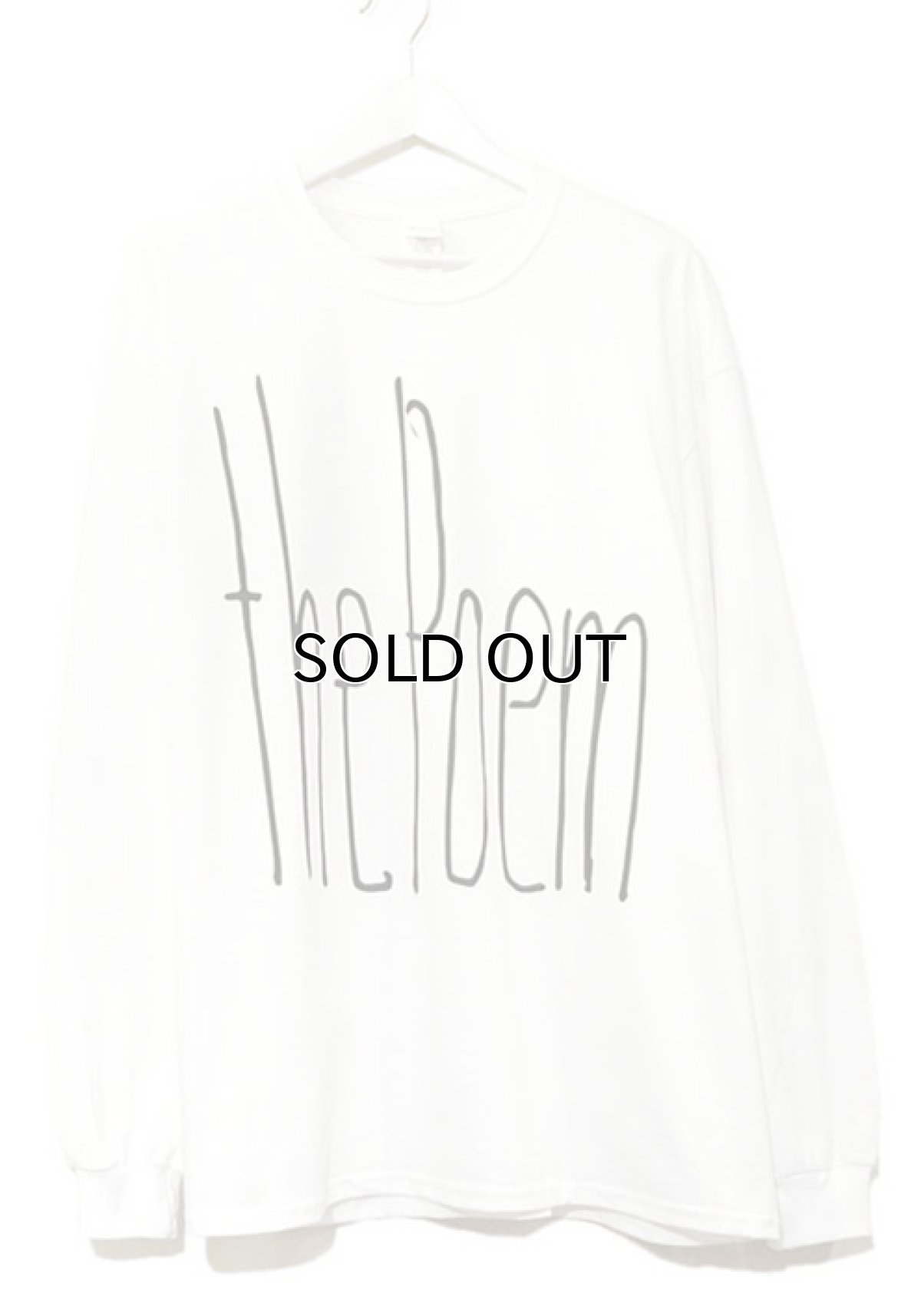 画像1: the poem clothing store "NEW LOGO L/S Tee"　WHITE　size L, XL, 2XL, 3XL (1)