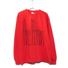 画像2: the poem clothing store "NEW LOGO L/S Tee"　RED　size L, XL, 2XL, 3XL (2)