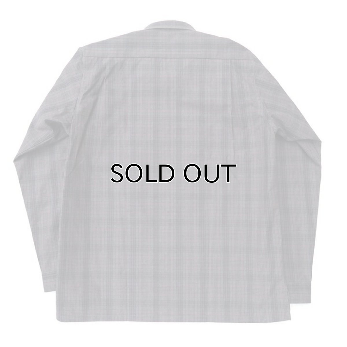 画像4: Riprap "Cotton Weather Tartan Check Semi Open Collar Shirt"  color : CHARCOAL/PURPLE　size LARGE (4)