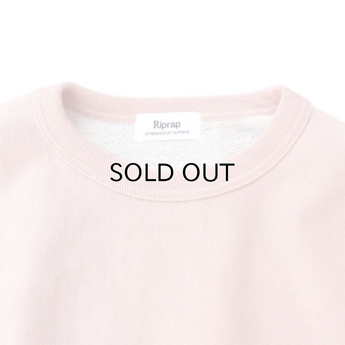 画像3: Riprap -Super Soft Loopwheel- "Half-Reverse Crew Neck Sweat Shirt" 　color : HANSON PINK　size MEDIUM, LARGE (3)