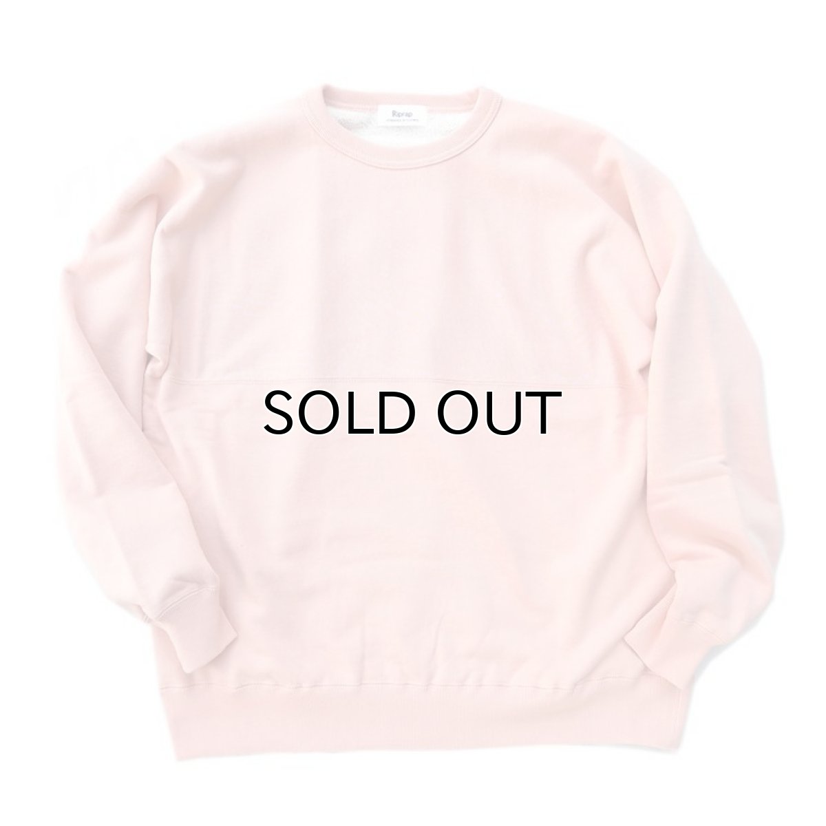 画像2: Riprap -Super Soft Loopwheel- "Half-Reverse Crew Neck Sweat Shirt" 　color : HANSON PINK　size MEDIUM, LARGE (2)