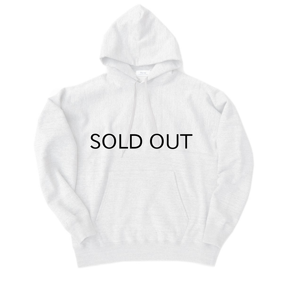 画像4: Riprap -Super Soft Loopwheel- "Half-Reverse Sweat Hoodie" 　color HEATHER GRAY　size LARGE (4)