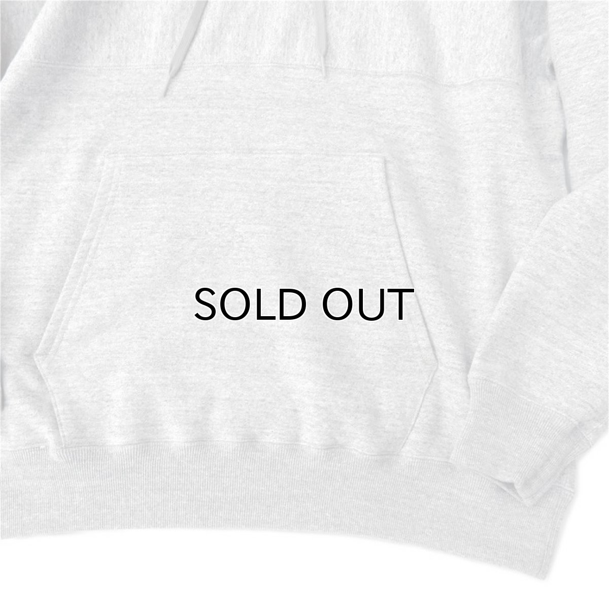 画像7: Riprap -Super Soft Loopwheel- "Half-Reverse Sweat Hoodie" 　color HEATHER GRAY　size LARGE (7)