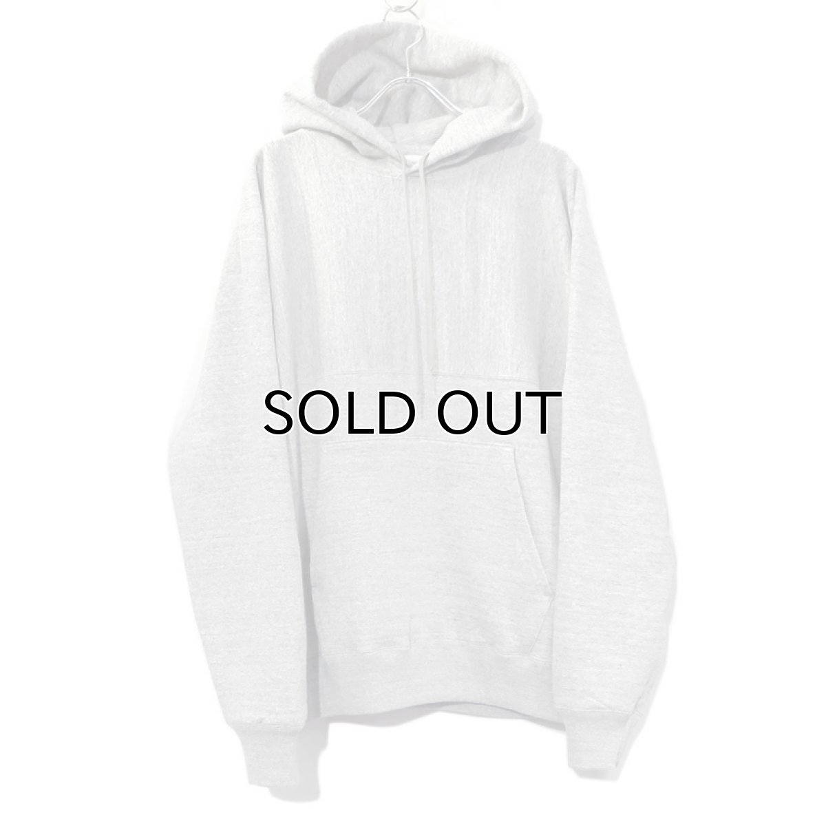 画像2: Riprap -Super Soft Loopwheel- "Half-Reverse Sweat Hoodie" 　color HEATHER GRAY　size LARGE (2)