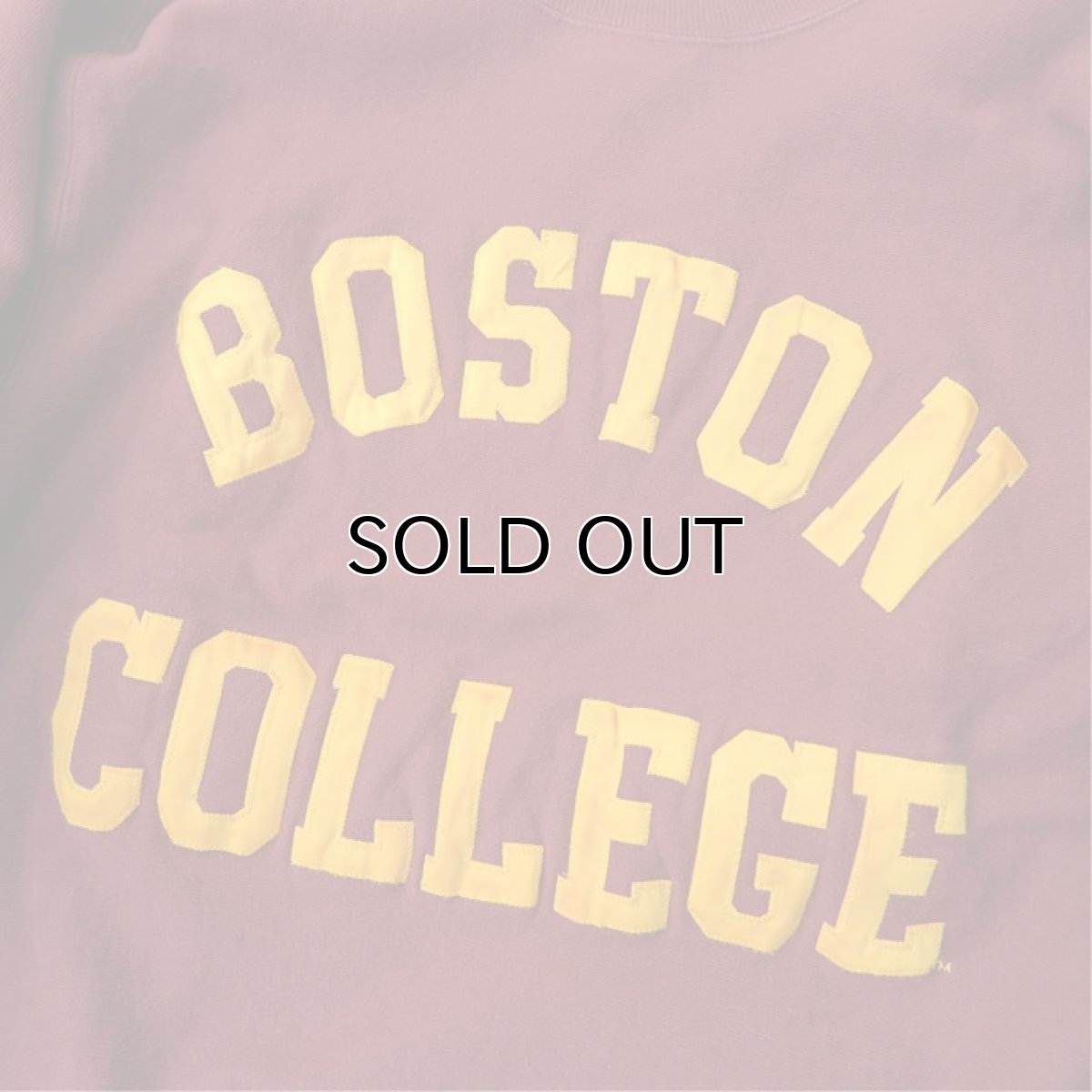 画像4: 1990's Champion REVERSE WEAVE Sweat Shirt  "BOSTON COLLEGE"　color : BURGUNDY　size 表記MEDIUM (4)