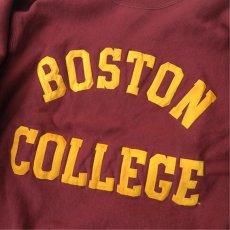 画像4: 1990's Champion REVERSE WEAVE Sweat Shirt  "BOSTON COLLEGE"　color : BURGUNDY　size 表記MEDIUM (4)