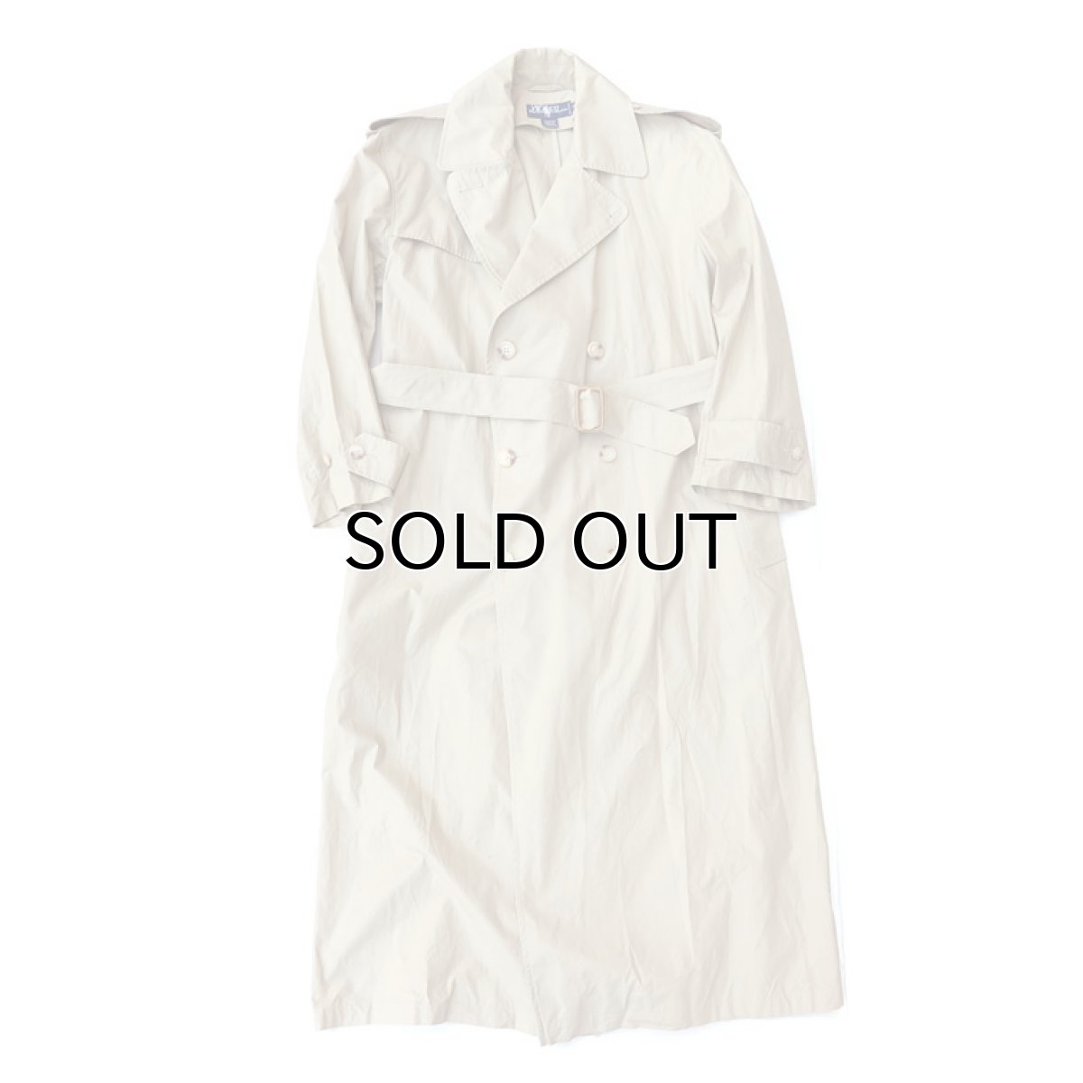 画像2: 1990's Ralph Lauren Typewriter Cotton Trench Coat　color : BEIGE　size M-L 表記10 (2)
