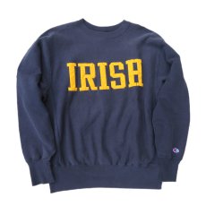 画像2: 1990's Champion REVERSE WEAVE Sweat Shirt  "IRISH"　color : NAVY　size 表記LARGE (2)