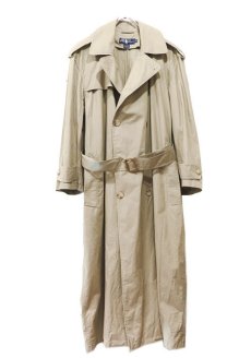 画像1: 1990's Ralph Lauren Typewriter Cotton Trench Coat　color : BEIGE　size M-L 表記10 (1)