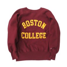 画像2: 1990's Champion REVERSE WEAVE Sweat Shirt  "BOSTON COLLEGE"　color : BURGUNDY　size 表記MEDIUM (2)