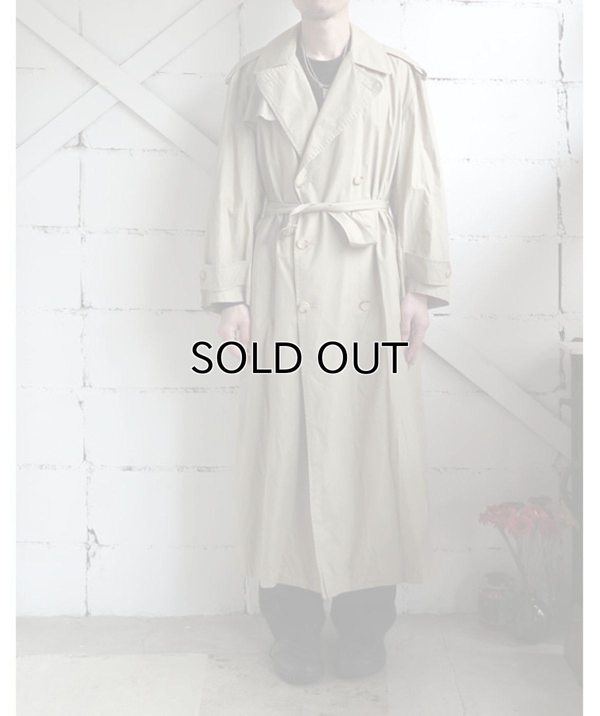 画像10: 1990's Ralph Lauren Typewriter Cotton Trench Coat　color : BEIGE　size M-L 表記10 (10)