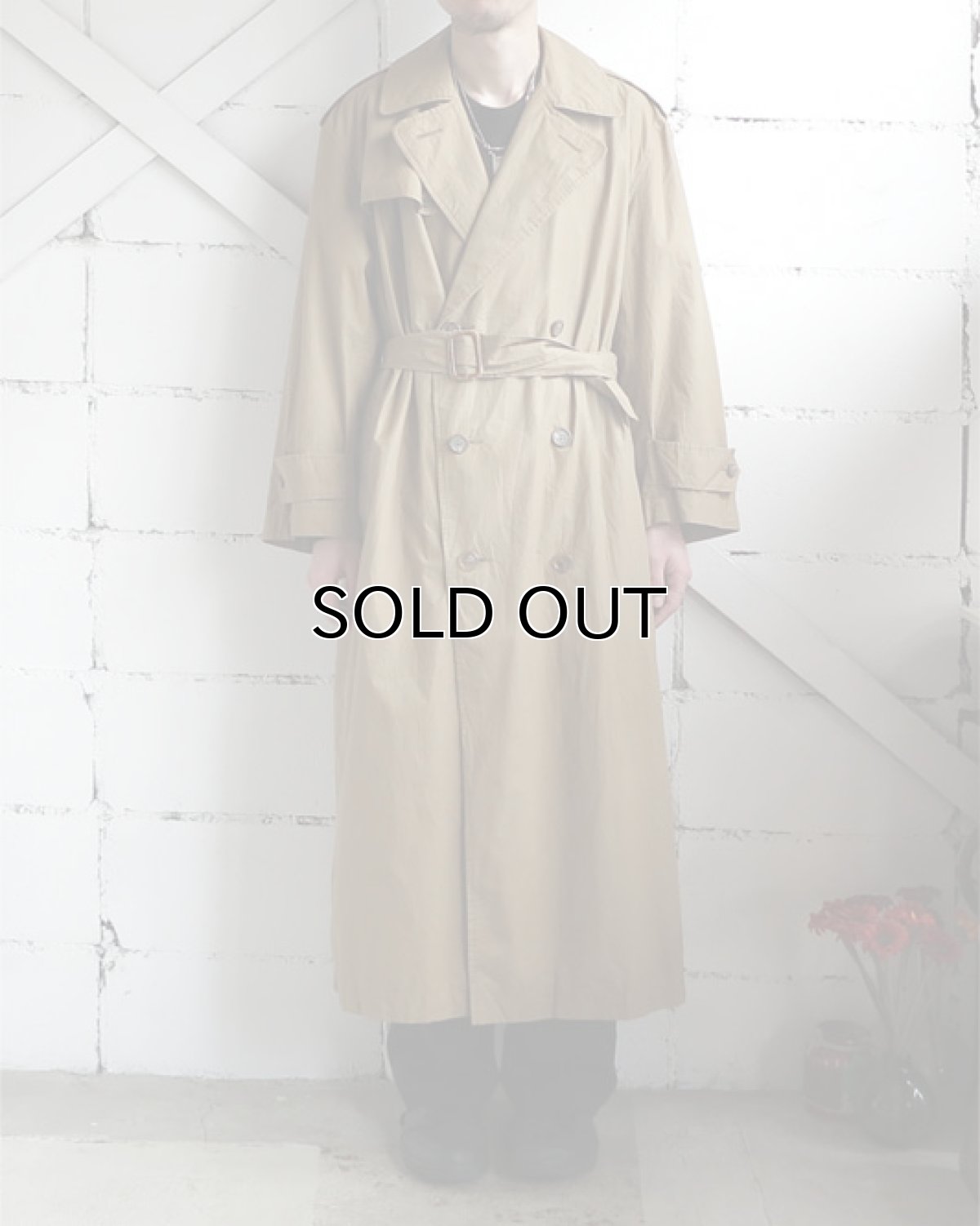 画像9: 1990's Ralph Lauren Typewriter Cotton Trench Coat　color : LIGHT BROWN　size MEDIUM 表記10 (9)