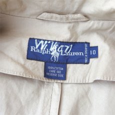 画像8: 1990's Ralph Lauren Typewriter Cotton Trench Coat　color : BEIGE　size M-L 表記10 (8)