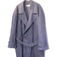 画像3: 1980's YVES SAINT LAURENT Double Breasted Trench Coat　color : SMOKEY PURPLE　size XL-XXL 表記48 (3)