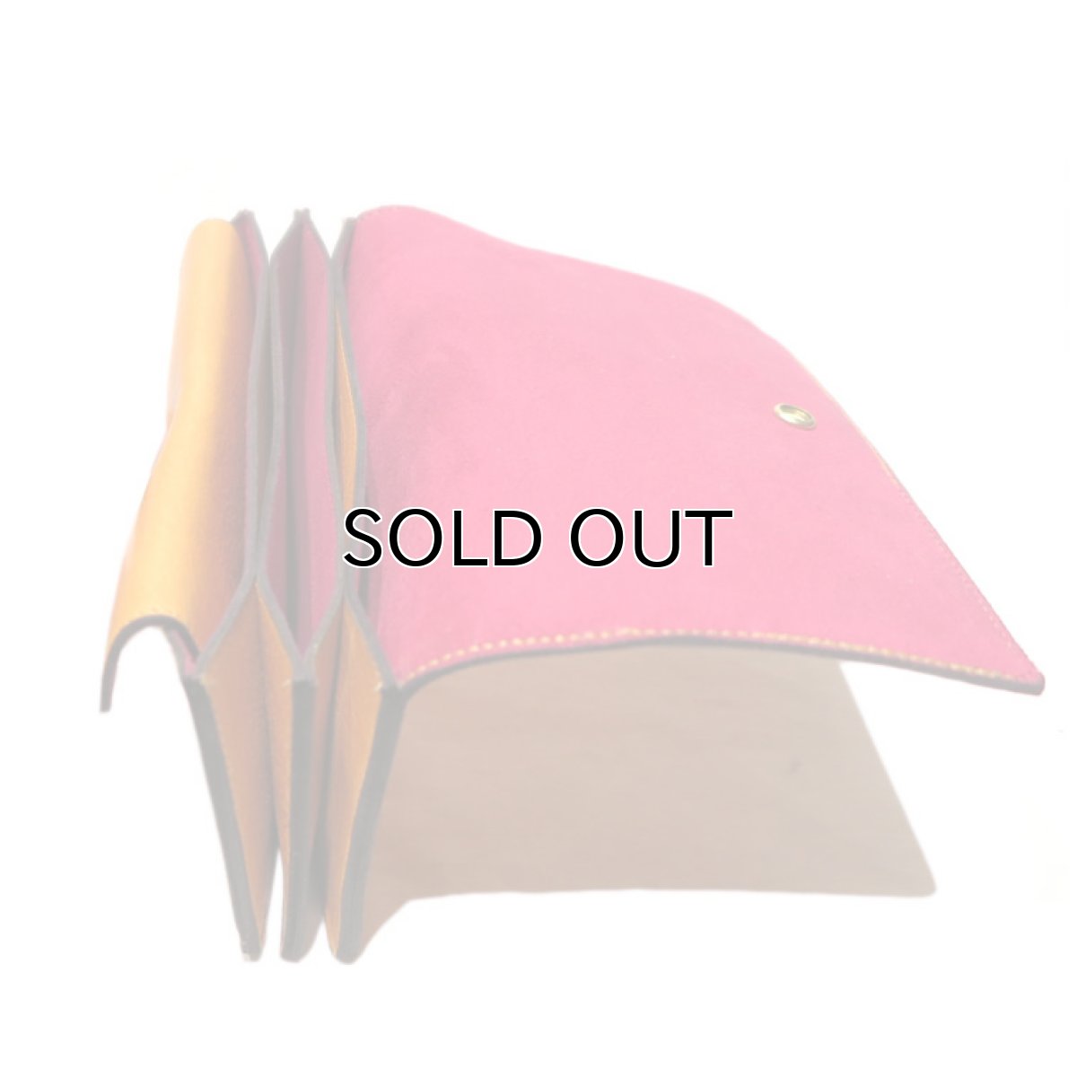 画像7: "JUTTA NEUMANN" Leather Wallet "Waiter's Wallet" -長財布-　color : Mustard / Pink (7)