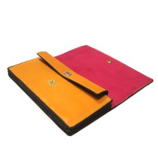 画像6: "JUTTA NEUMANN" Leather Wallet "Waiter's Wallet" -長財布-　color : Mustard / Pink (6)