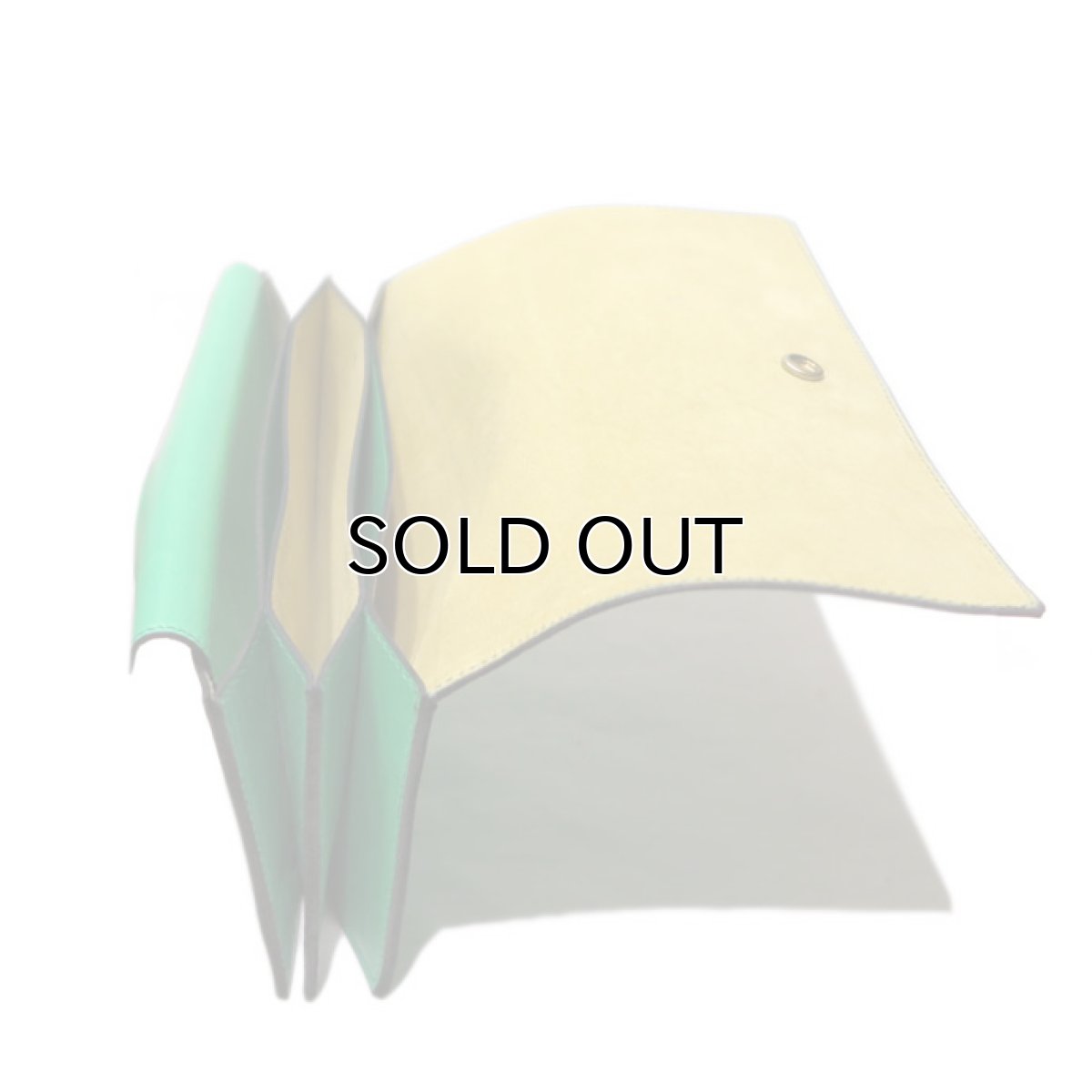 画像7: "JUTTA NEUMANN" Leather Wallet "Waiter's Wallet" -長財布-　color : Kelly Green / Yellow (7)