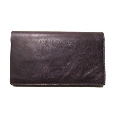 画像2: "JUTTA NEUMANN" Leather Wallet "Waiter's Wallet" -長財布-　color : Purple / Light Brown  (2)