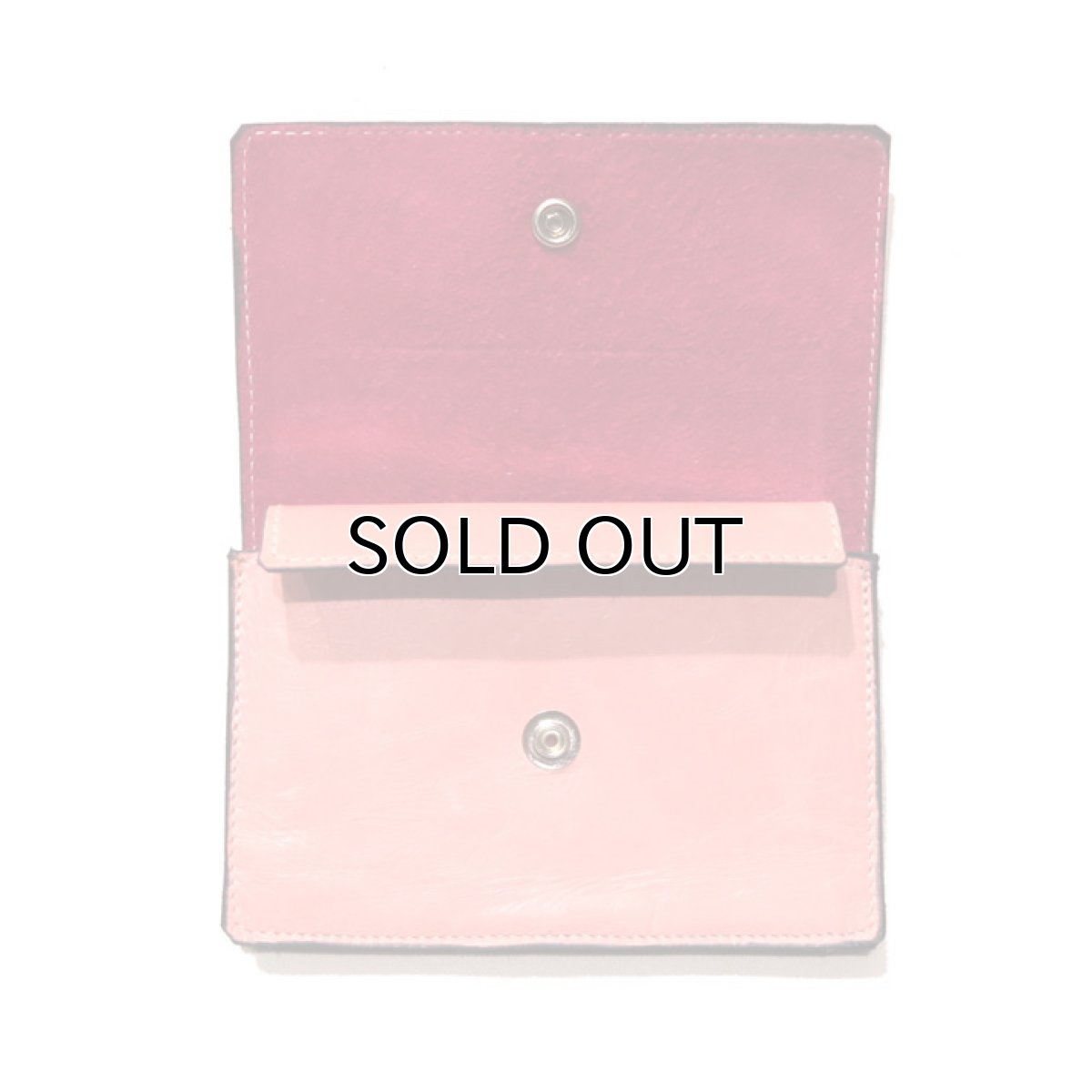 画像4: "JUTTA NEUMANN" Leather Wallet "Waiter's Wallet"  -MEDIUM SIZE- color : Coral / Pink (4)