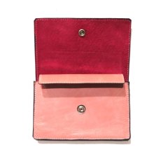 画像4: "JUTTA NEUMANN" Leather Wallet "Waiter's Wallet"  -MEDIUM SIZE-　color : Coral / Pink (4)