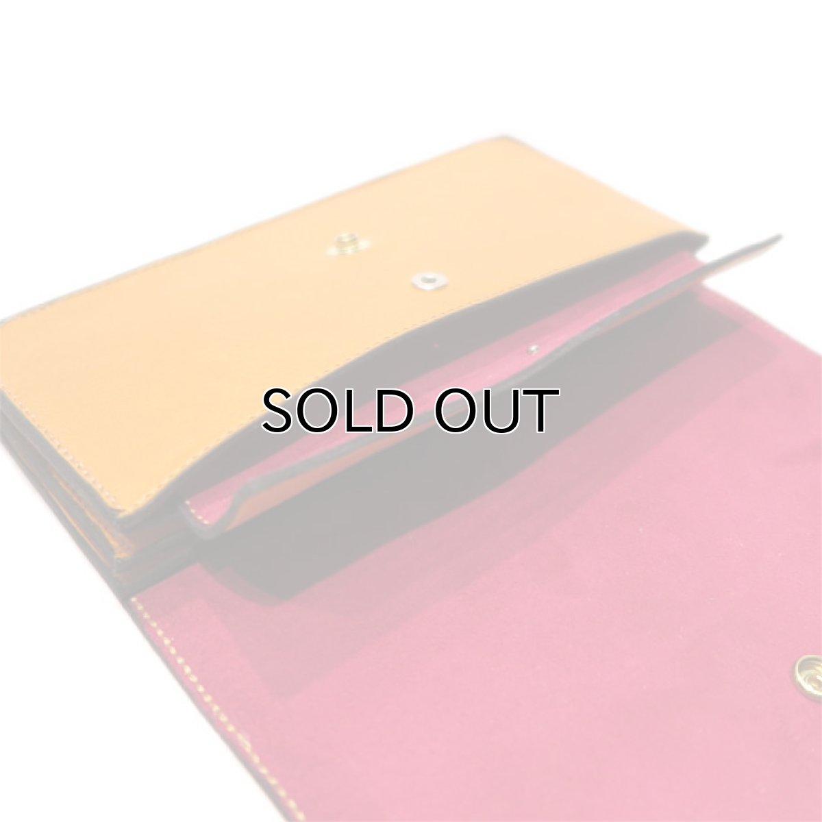 画像9: "JUTTA NEUMANN" Leather Wallet "Waiter's Wallet" -長財布-　color : Mustard / Pink (9)