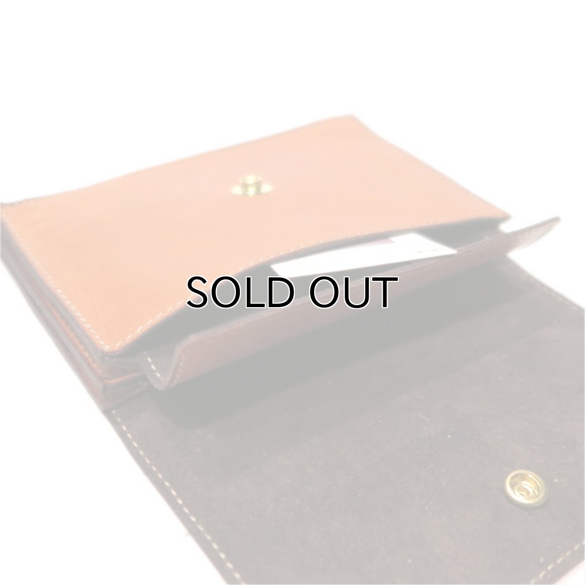 画像8: "JUTTA NEUMANN" Leather Wallet "Waiter's Wallet"  -MEDIUM SIZE-　color : Caramel / Dark Brown (8)