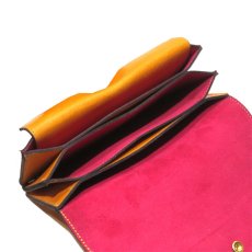画像8: "JUTTA NEUMANN" Leather Wallet "Waiter's Wallet" -長財布-　color : Mustard / Pink (8)