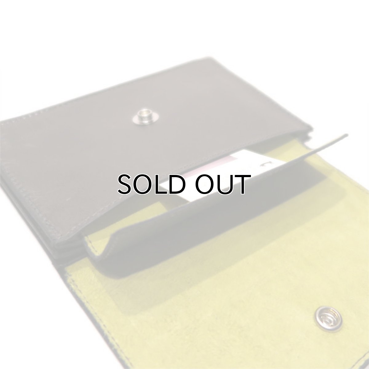 画像8: "JUTTA NEUMANN" Leather Wallet "Waiter's Wallet"  -MEDIUM SIZE-　color : Olive / Lime (8)