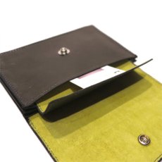 画像8: "JUTTA NEUMANN" Leather Wallet "Waiter's Wallet"  -MEDIUM SIZE-　color : Olive / Lime (8)