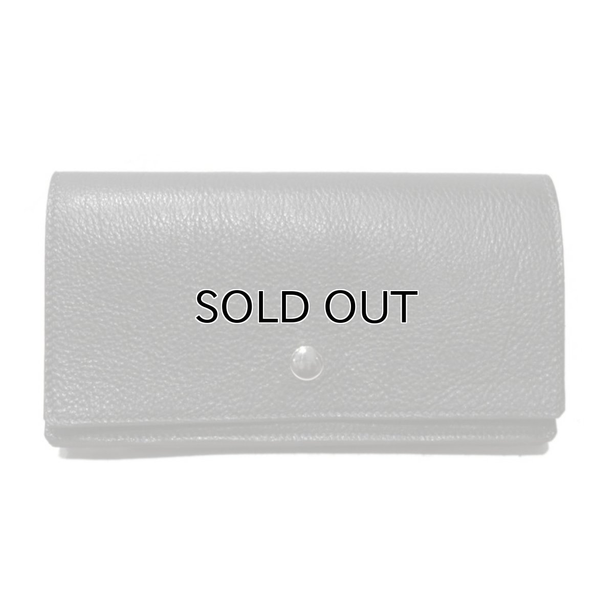 画像2: "JUTTA NEUMANN" Leather Wallet "Waiter's Wallet" -長財布-　color : Black / Charcoal (2)