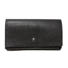 画像2: "JUTTA NEUMANN" Leather Wallet "Waiter's Wallet" -長財布-　color : Black / Charcoal (2)