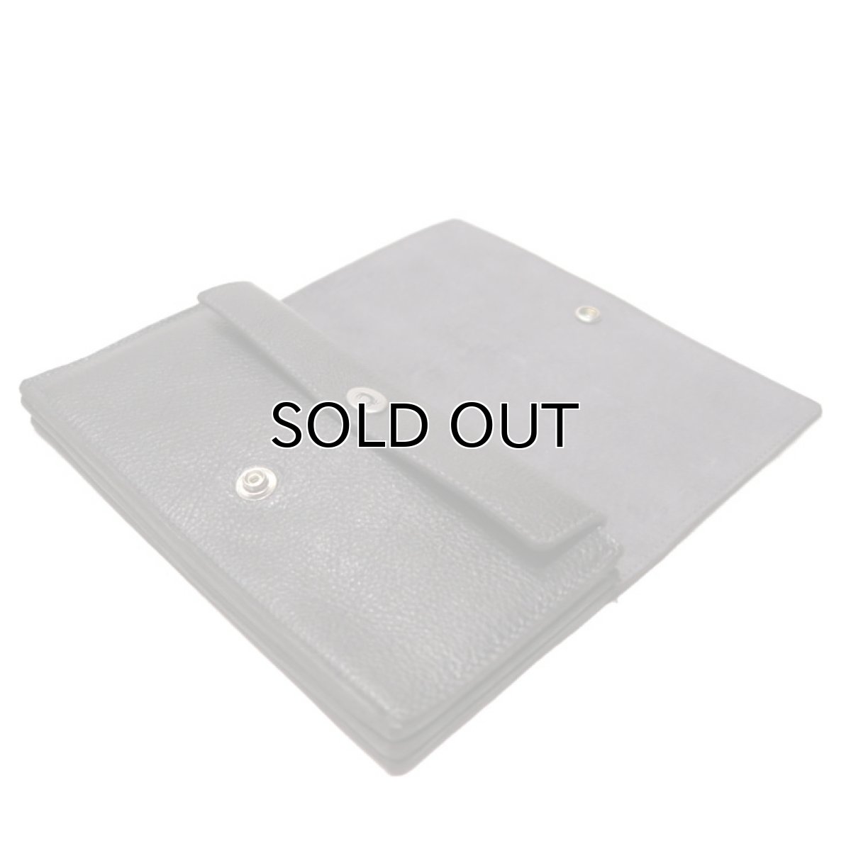 画像6: "JUTTA NEUMANN" Leather Wallet "Waiter's Wallet" -長財布-　color : Black / Charcoal (6)