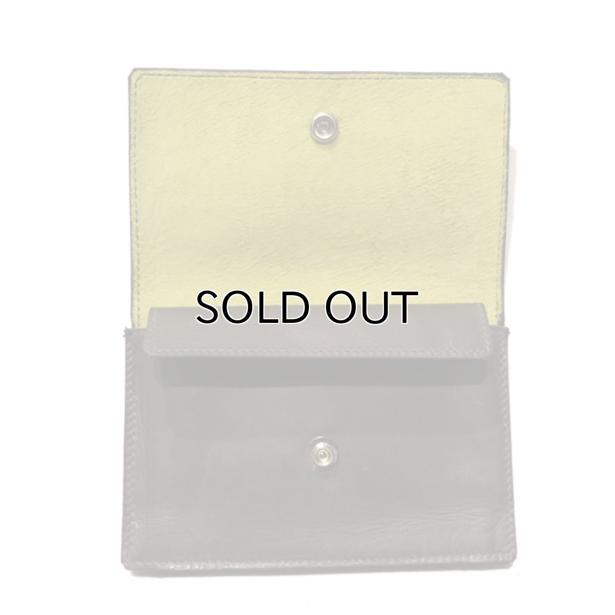 画像4: "JUTTA NEUMANN" Leather Wallet "Waiter's Wallet"  -MEDIUM SIZE-　color : Olive / Lime (4)