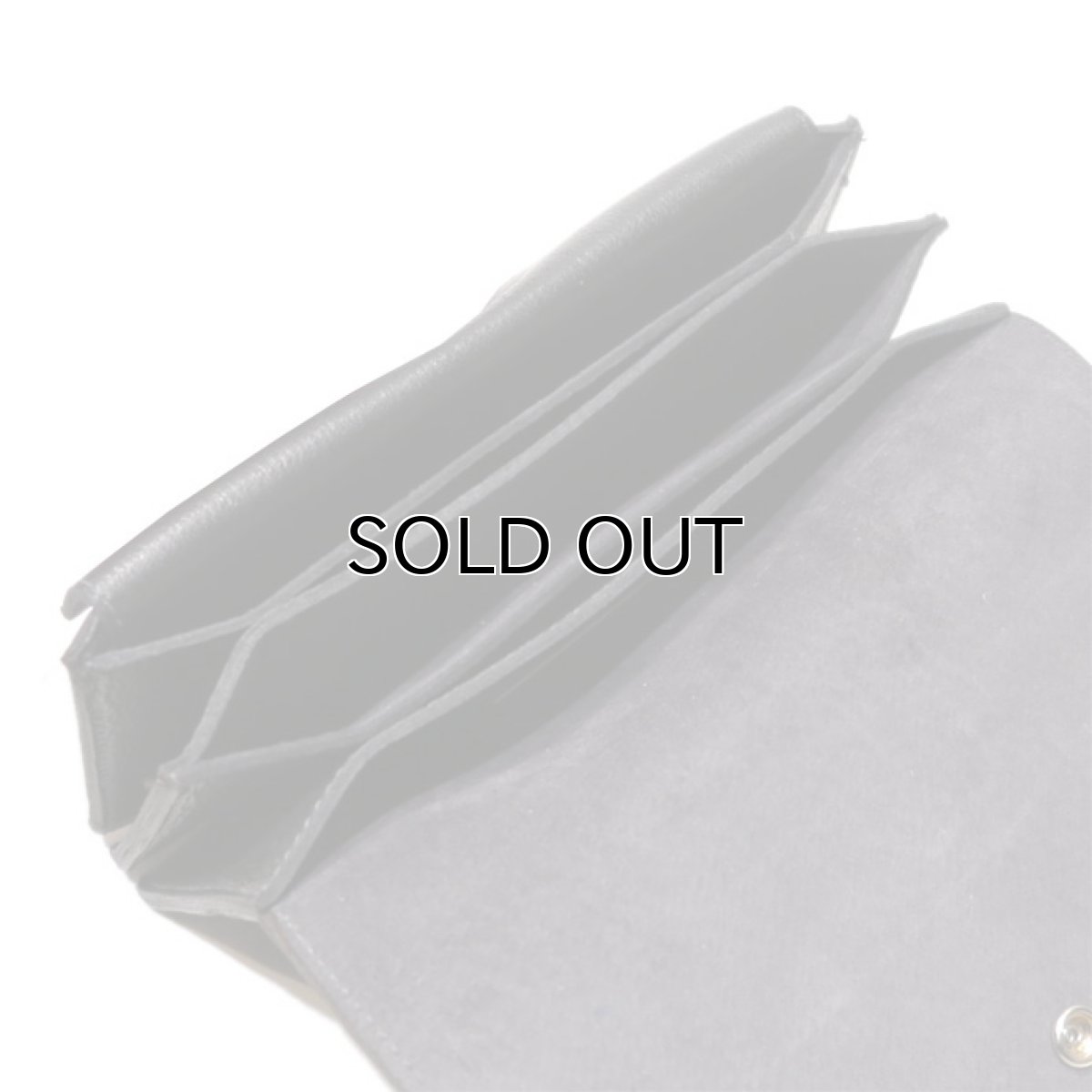 画像8: "JUTTA NEUMANN" Leather Wallet "Waiter's Wallet" -長財布-　color : Black / Charcoal (8)