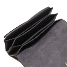 画像8: "JUTTA NEUMANN" Leather Wallet "Waiter's Wallet" -長財布-　color : Black / Charcoal (8)