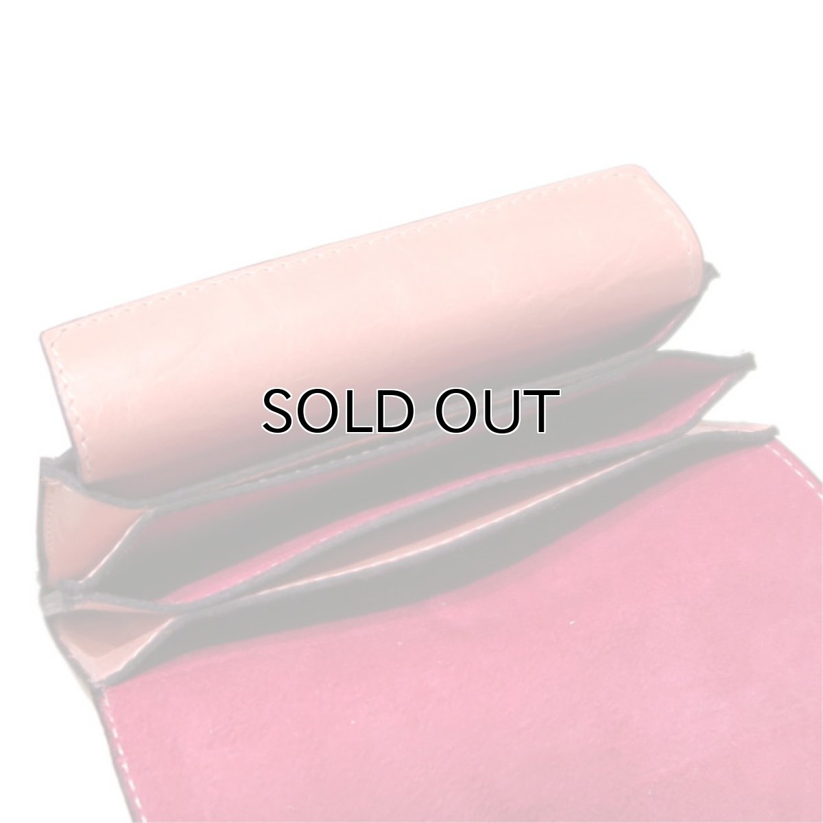 画像7: "JUTTA NEUMANN" Leather Wallet "Waiter's Wallet"  -MEDIUM SIZE- color : Coral / Pink (7)