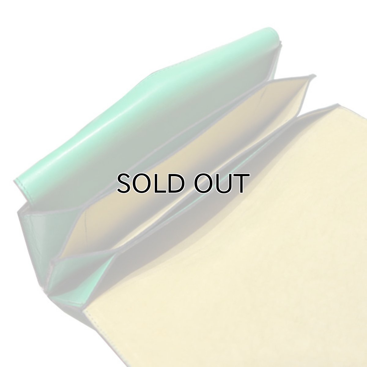 画像8: "JUTTA NEUMANN" Leather Wallet "Waiter's Wallet" -長財布-　color : Kelly Green / Yellow (8)