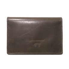 画像2: "JUTTA NEUMANN" Leather Wallet "Waiter's Wallet"  -MEDIUM SIZE-　color : Olive / Lime (2)