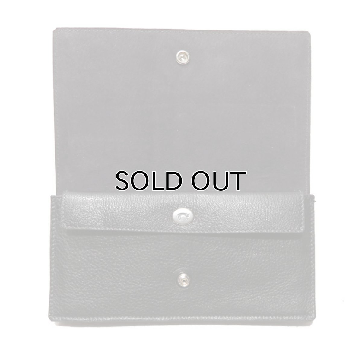 画像5: "JUTTA NEUMANN" Leather Wallet "Waiter's Wallet" -長財布-　color : Black / Charcoal (5)