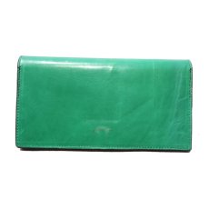 画像3: "JUTTA NEUMANN" Leather Wallet "Waiter's Wallet" -長財布-　color : Kelly Green / Yellow (3)