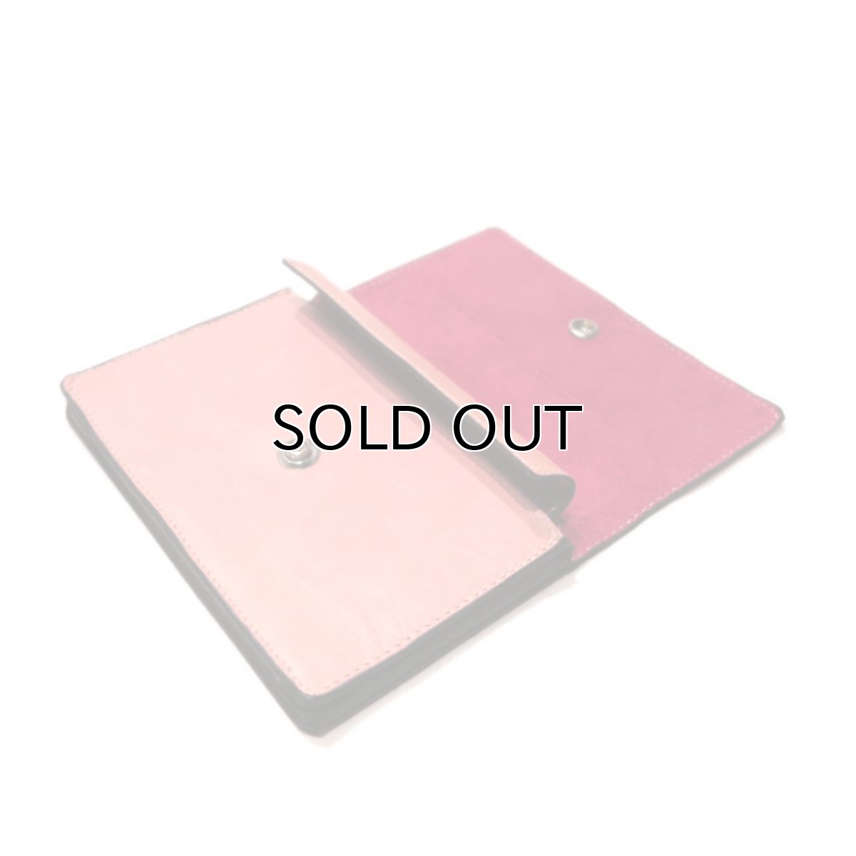 画像5: "JUTTA NEUMANN" Leather Wallet "Waiter's Wallet"  -MEDIUM SIZE- color : Coral / Pink (5)