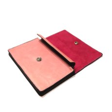 画像5: "JUTTA NEUMANN" Leather Wallet "Waiter's Wallet"  -MEDIUM SIZE-　color : Coral / Pink (5)